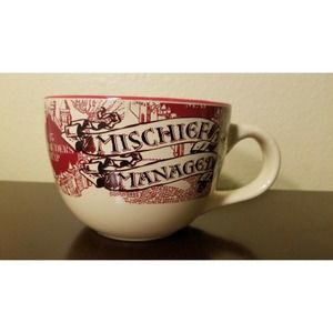 Harry Potter Marauder’s Map Mischief Managed Coffee Cup Soup Mug Ceramic 24oz Lg